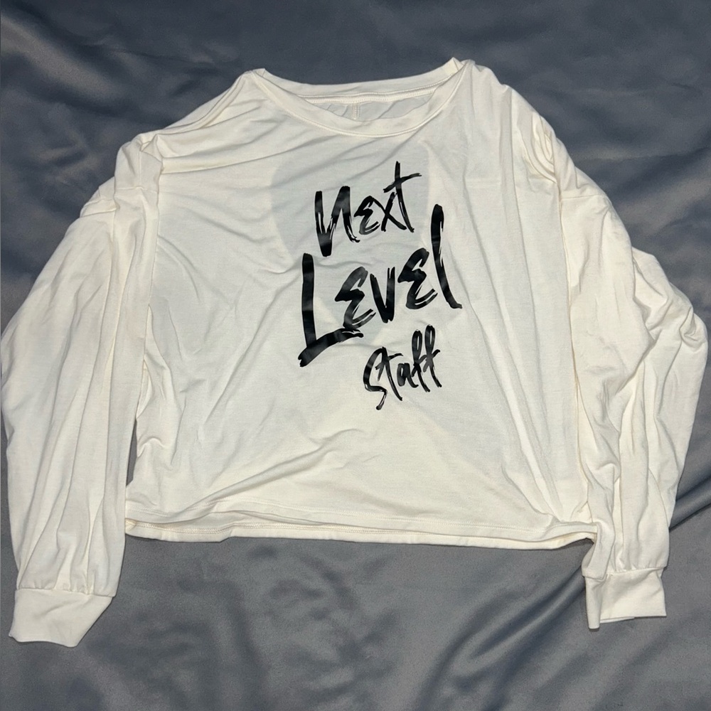 Old Navy next level white crop